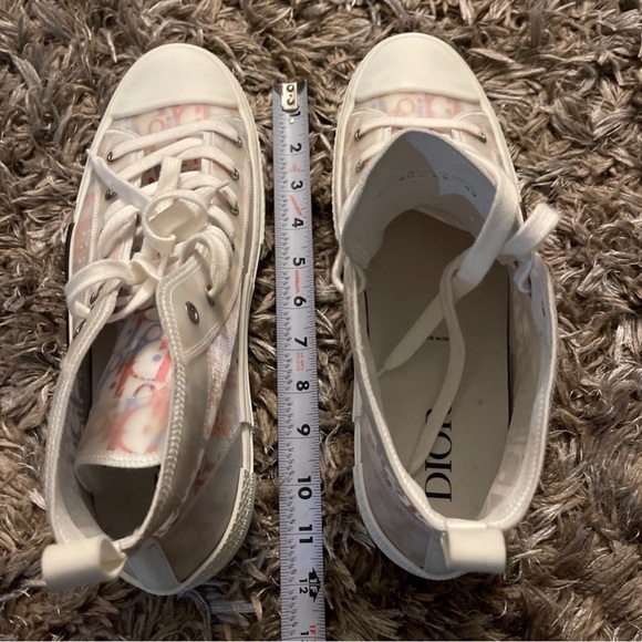 Dior B23 Mens High Top Multicolored Monogram Sneakers Kicks Shoes - Picture 13 of 13